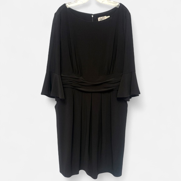 Eliza J Black Long Sleeve Dress with Pockets 18W - Picture 1 of 8
